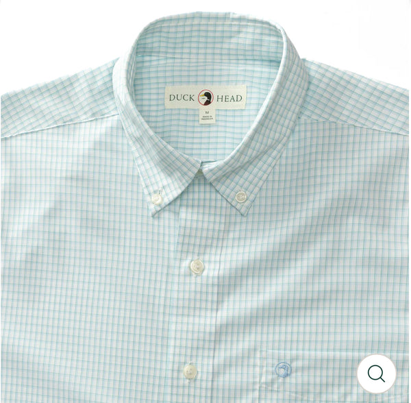 Performance Poplin Sport Shirt
Brunson Check: Shy Blue
