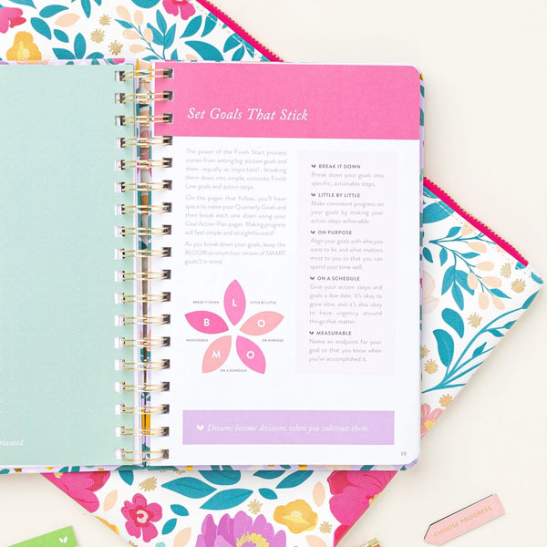 Fresh Start Daily Goal Planner | Lilac Blooms