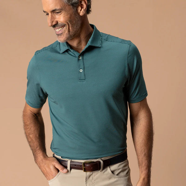 Long Drive Performance Polo - Midnight Teal