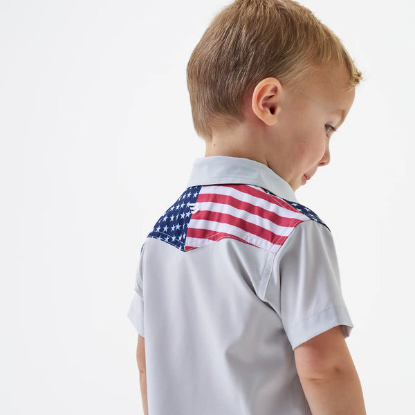 Youth Performance Western Shirt - All American