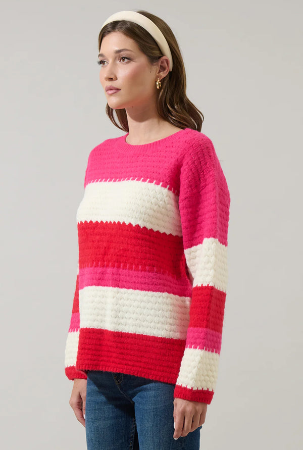 Virey Stripe Zavina Knit Sweater