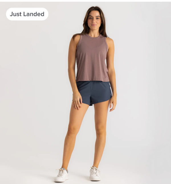 Women's Bamboo-Lined Active Breeze Short – 3" BLUE DUSK II