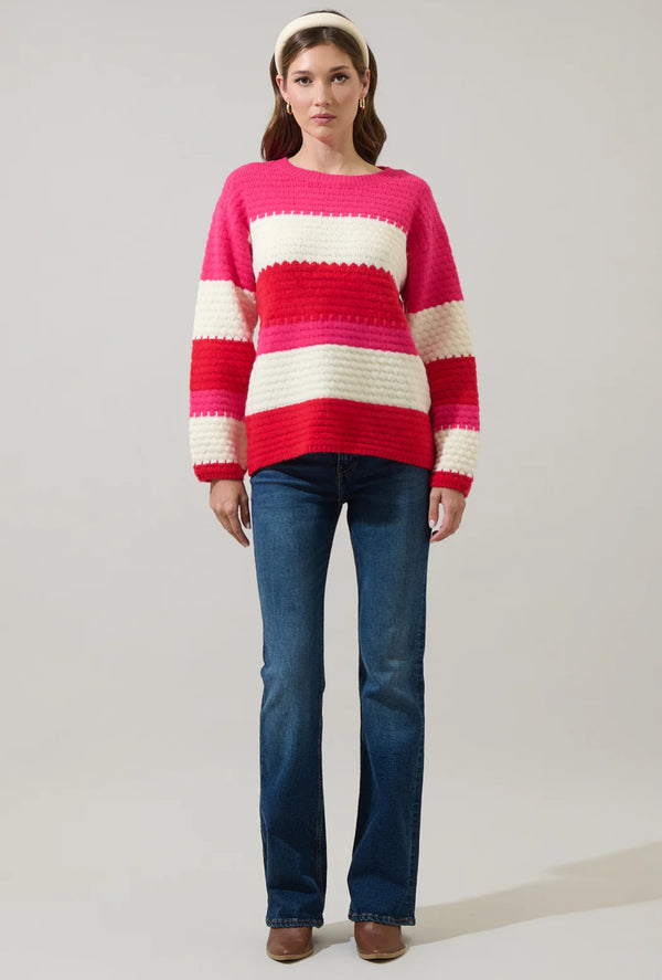 Virey Stripe Zavina Knit Sweater