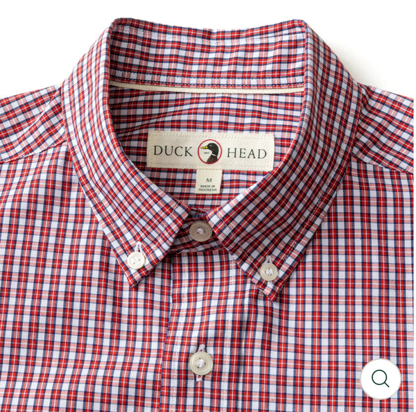 Performance Poplin Sport Shirt
Coker Plaid Red