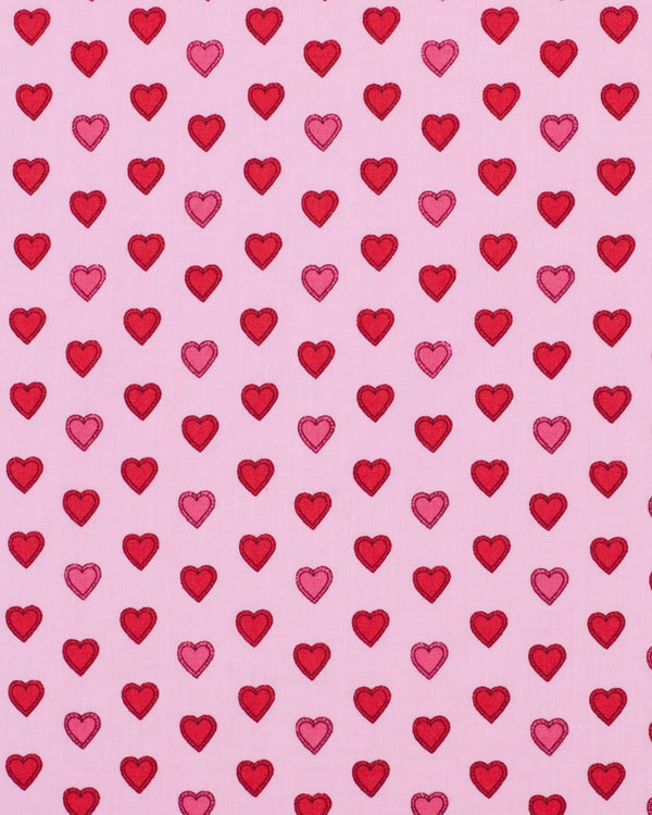 Pintuck Short Set in Mini Candy Hearts