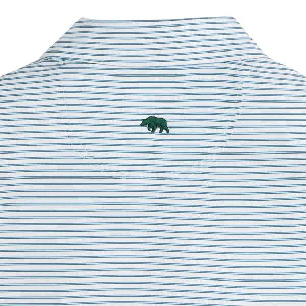 Scout Stripe Performance Polo - Lake