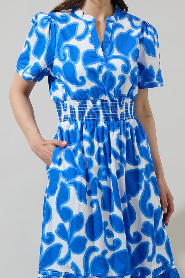 Naydine Floral Belraj Poplin Maxi Dress