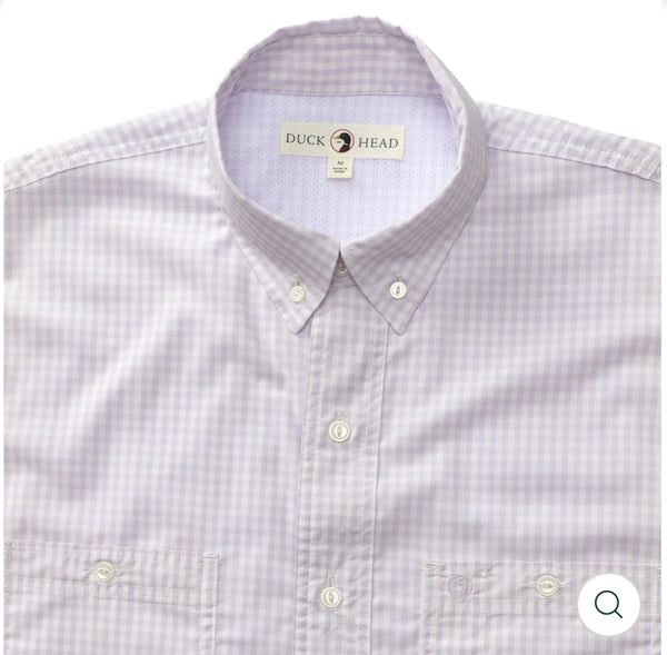 Performance Poplin Guide Shirt
Bryson Gingham: Faded Peri