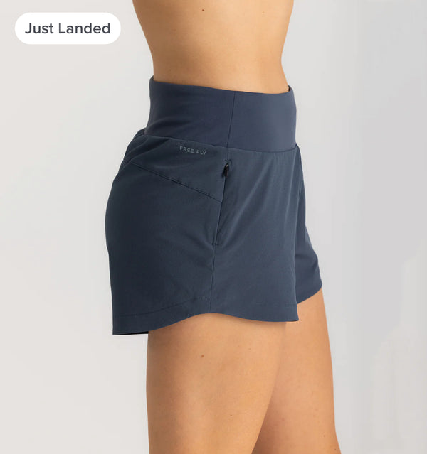Women's Bamboo-Lined Active Breeze Short – 3" BLUE DUSK II