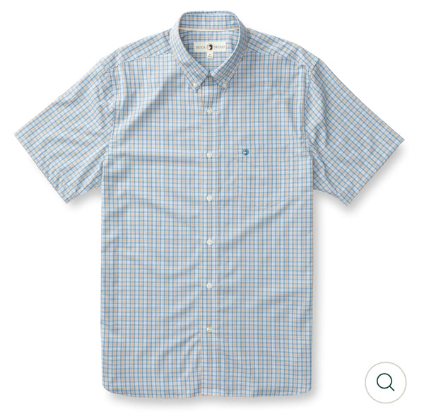 Performance Poplin Sport Shirt
Driggs Plaid - Oak Buff