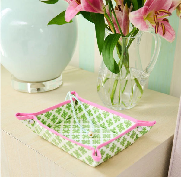 Brushstrokes Green Snap Tray