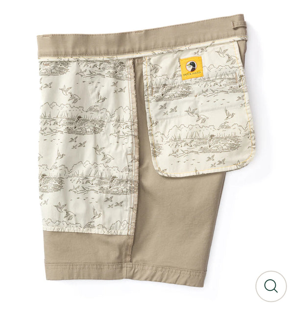 7" Canvas Camp Short: Khaki