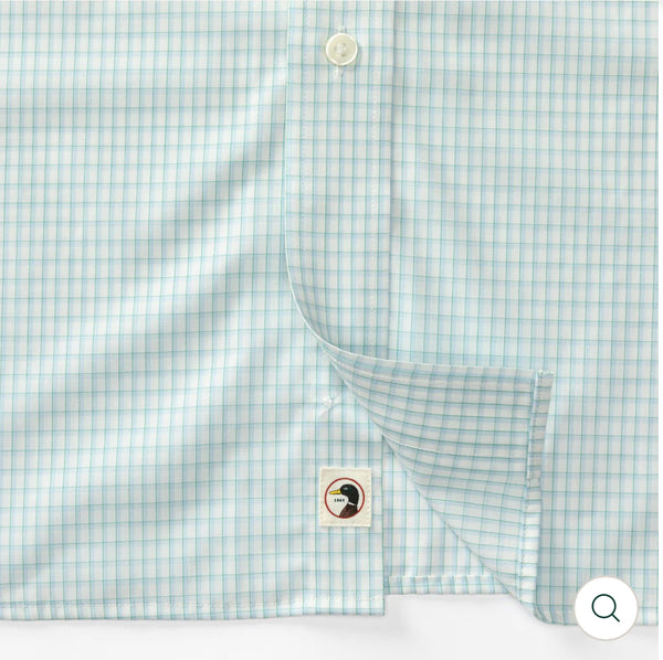 Performance Poplin Sport Shirt
Brunson Check: Shy Blue