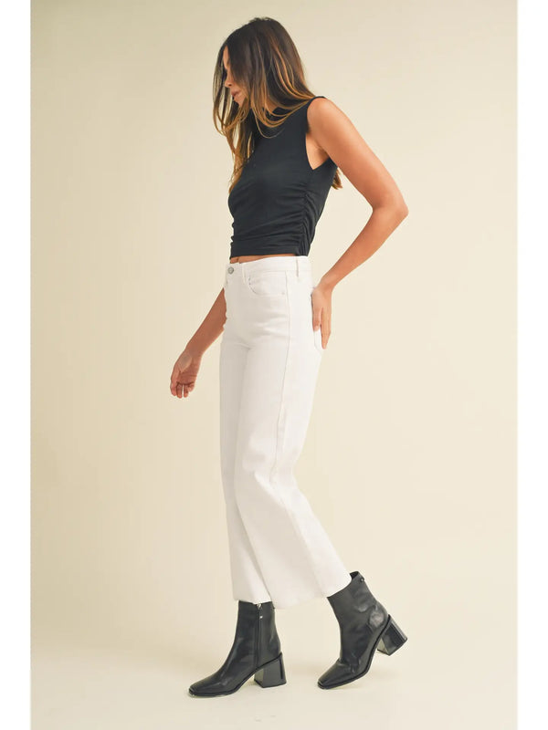 White - the Classic Wide Leg