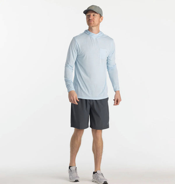 Men's Bamboo Lightweight Hoodie- Blue Bird