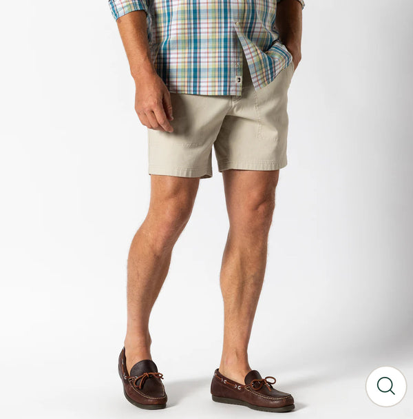 7" Canvas Camp Short: Stone