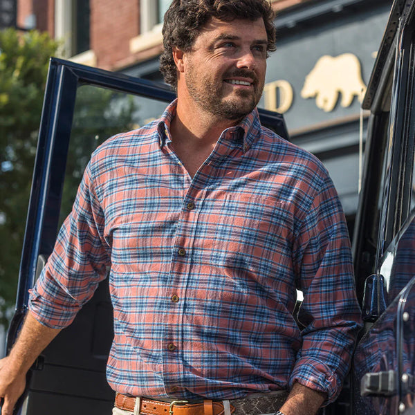 Whipcord Featherweight Flannel - Crabapple