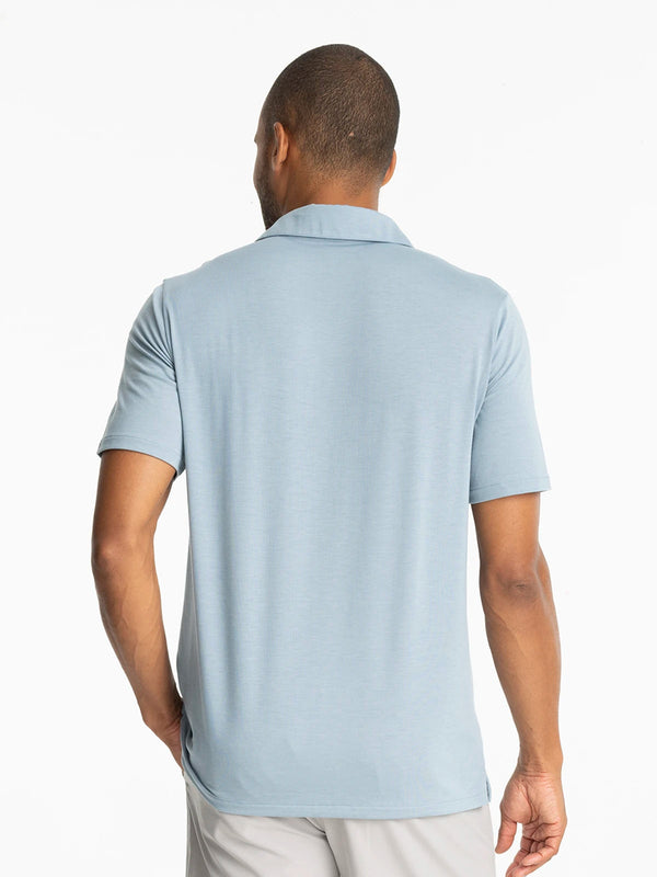 Men's Elevate Polo: Blue Fog