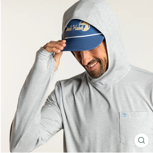 Windward Performance Hooded T-Shirt:Heather Grey