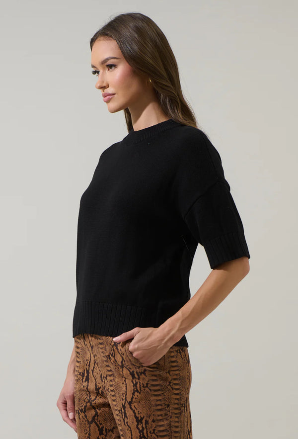 Novah Drop Shoulder Sweater Top