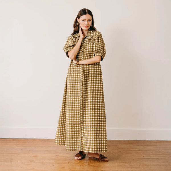 Painted Gingham Oasis Dress