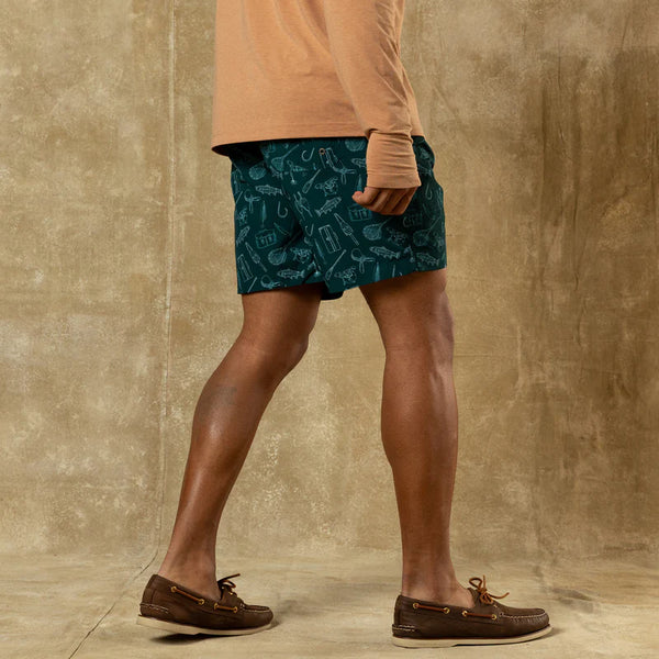 6" Sailport Swim Short - Midnight Teal