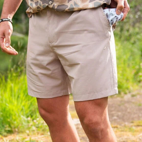 5.5” Everyday Short - Cobblestone Khaki - Duck Hunt Pocket