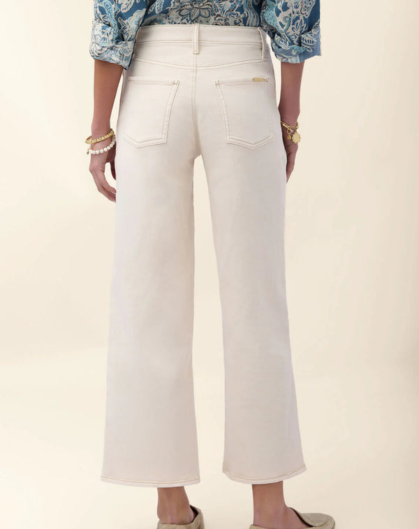 Blanche Wide Leg Jean Warm Beige