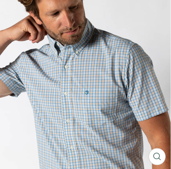 Performance Poplin Sport Shirt
Driggs Plaid - Oak Buff
