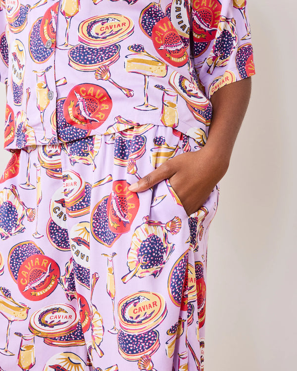 Eco Satin Wildest Dreams Set in Champagne & Caviar in Lavender Spritz