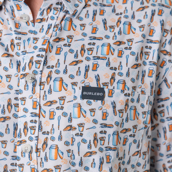 Performance Button Up - Crawfish Boil