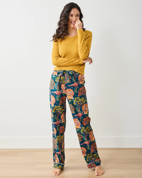 Lightweight Flannel PJ Pants in Turkey Trot