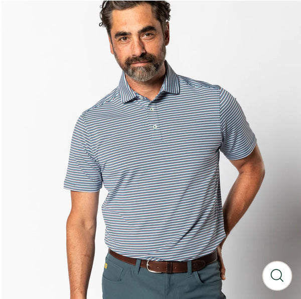 Long Drive Performance Polo - Teal Blue