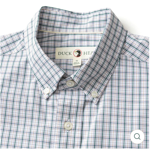 Performance Poplin Sport Shirt
Edison Plaid Forest Green