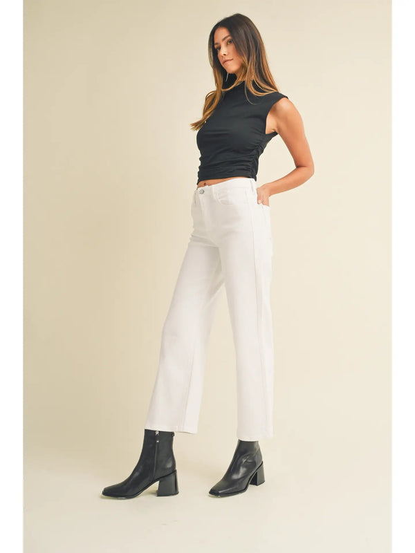 White - the Classic Wide Leg