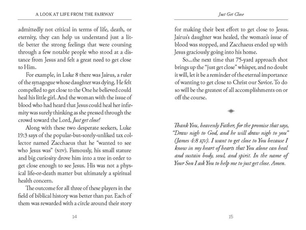A Look At Life from the Fairway, Book - Devotional