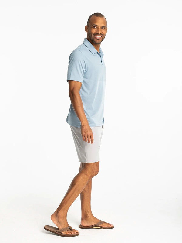 Men's Elevate Polo: Blue Fog