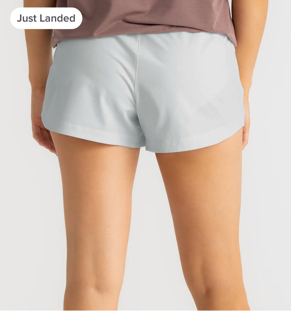 Women's Bamboo-Lined Active Breeze Short – 3" SKY GRAY