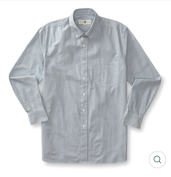 Cotton Oxford Sport Shirt
Collins Stripe: Varsity Blue