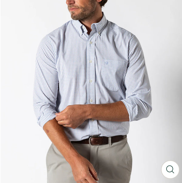 Performance Poplin Sport Shirt
Casey Plaid Violet Quartz