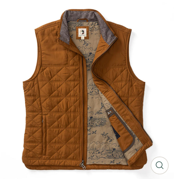 Fremont Sport Performance Quilted Vest Dark Amber