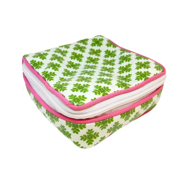 Brushstrokes Green Jewelry Case
