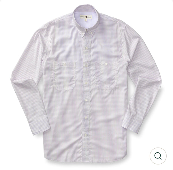 Performance Poplin Guide Shirt
Bryson Gingham: Faded Peri
