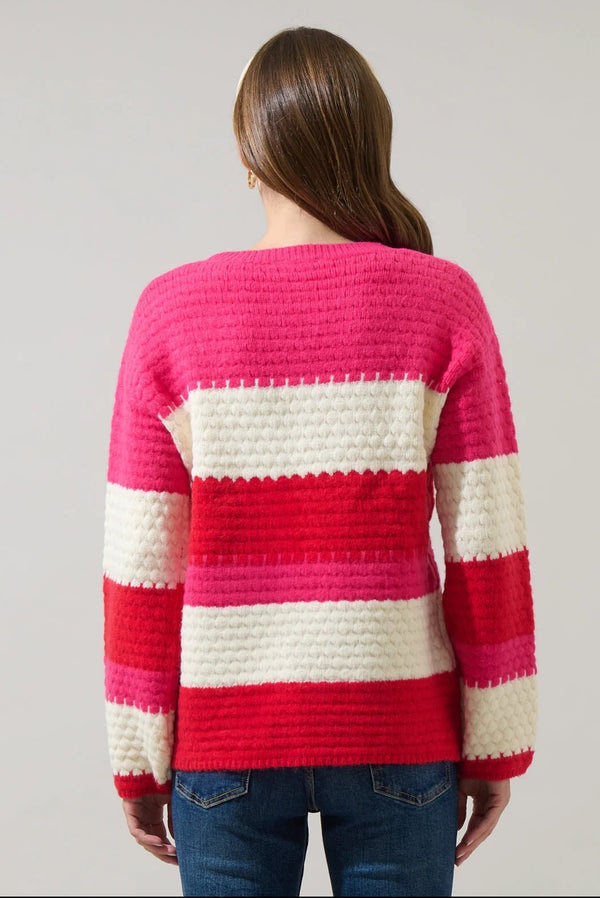 Virey Stripe Zavina Knit Sweater