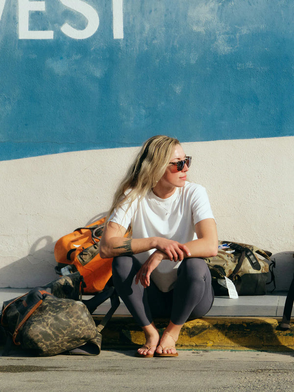 Women's Bamboo Current Boxy Tee: Bright White