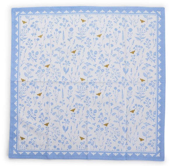 Bees and Blooms Set of 4 Cloth Napkins