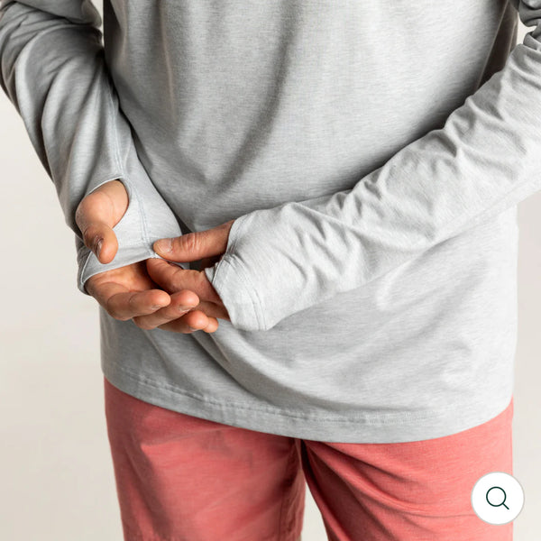 Windward Performance Hooded T-Shirt:Heather Grey