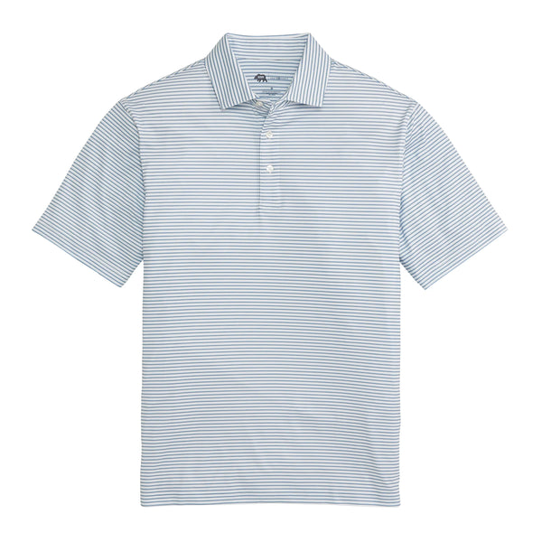 Scout Stripe Performance Polo - Lake