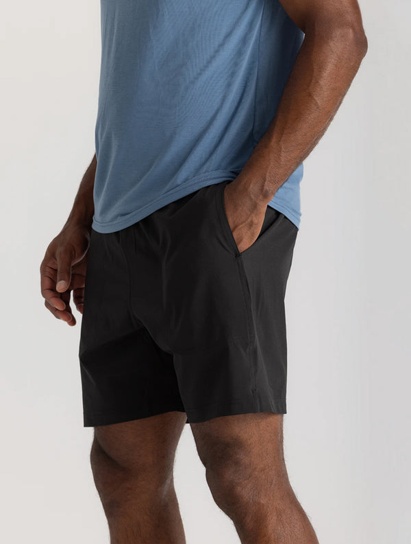 Men’s Lined Active Breeze Short 7” Black
