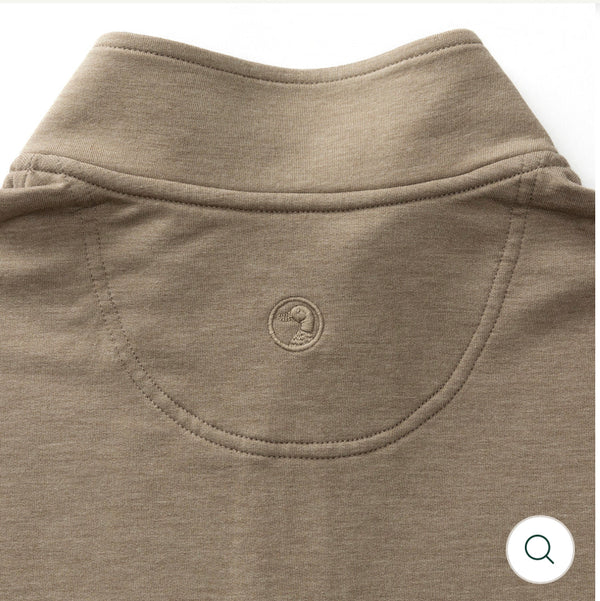 Dunmore 1/4 Zip Pullover - Walnut Heather